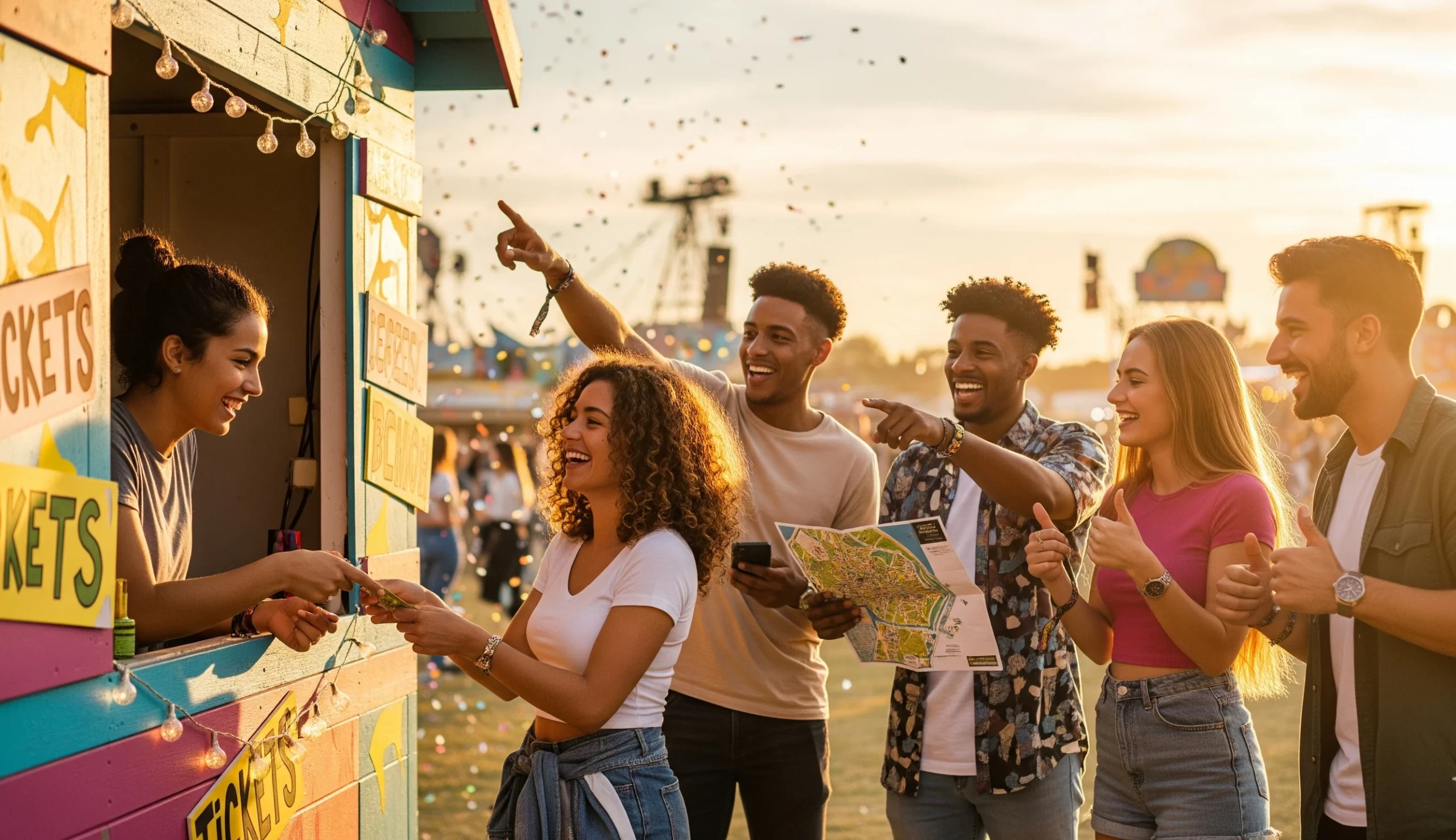 Estudantes Comprando Ingressos